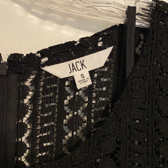JACK Women’s Black Lace 3/4 Sleeve Dress - Picture 3 of 9